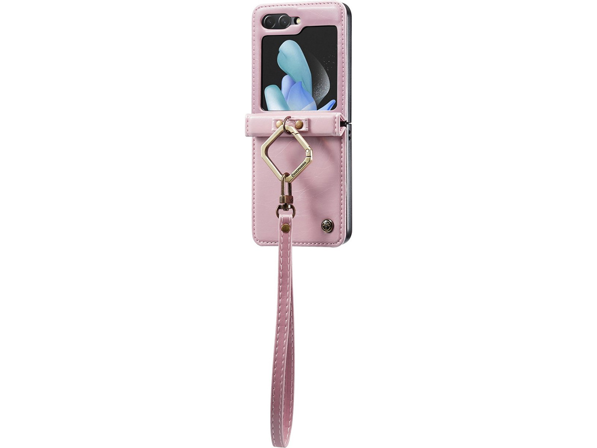 CaseMania Hang Case Roze - Samsung Galaxy Z Flip 5 hoesje