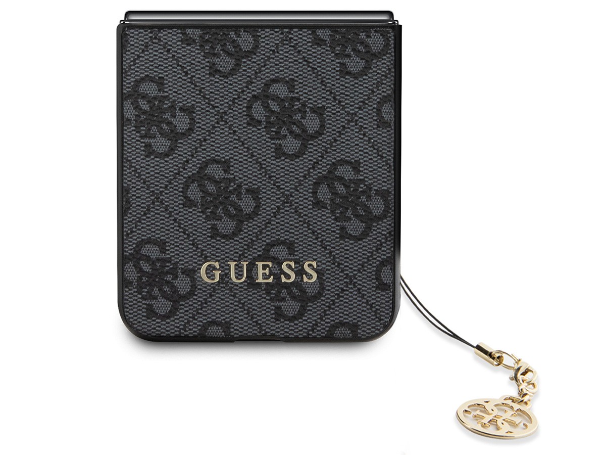 Guess Monogram Charm Case Grijs - Samsung Galaxy Z Flip 5 hoesje