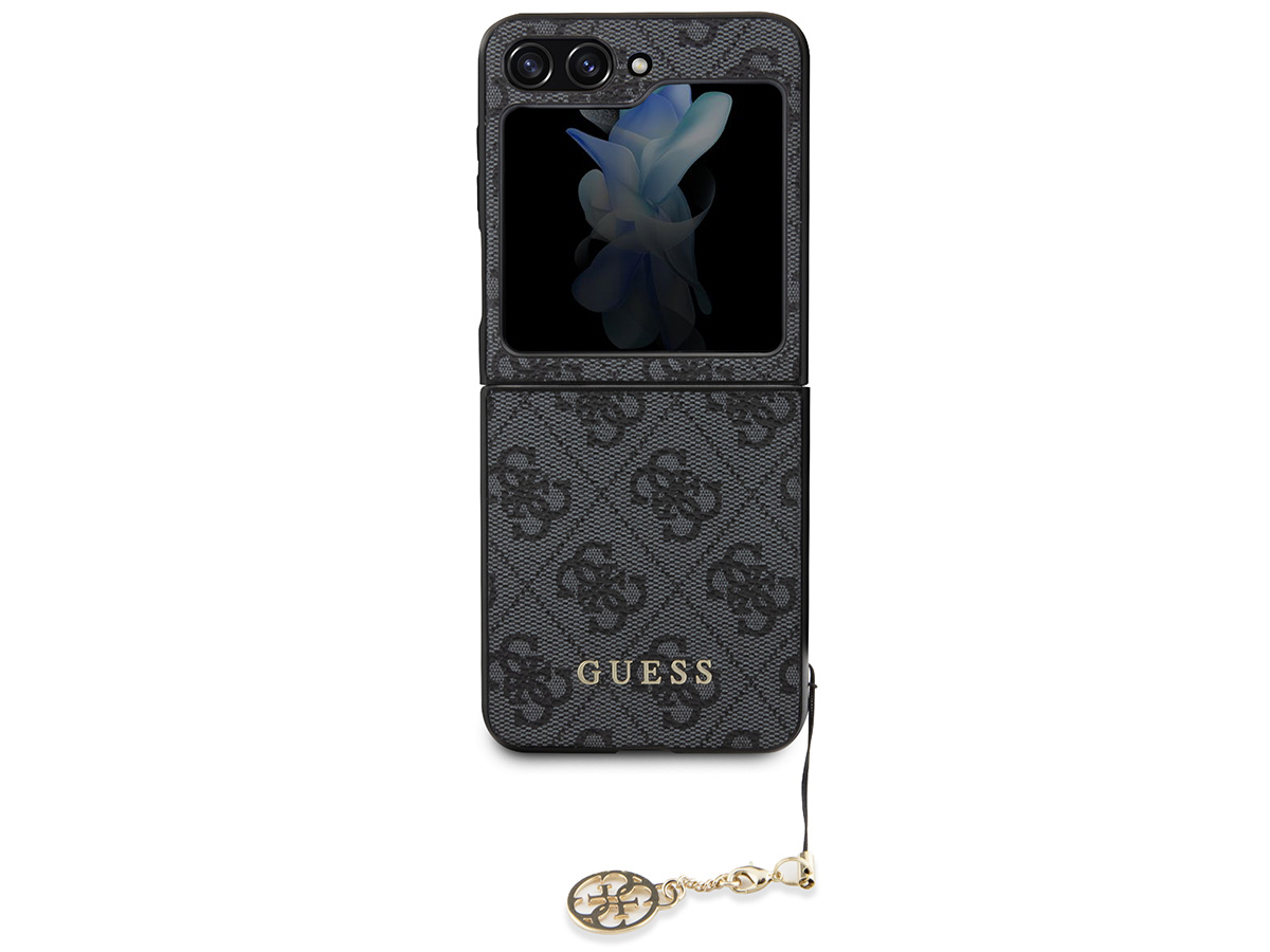 Guess Monogram Charm Case Grijs - Samsung Galaxy Z Flip 5 hoesje