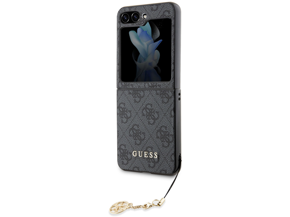 Guess Monogram Charm Case Grijs - Samsung Galaxy Z Flip 5 hoesje