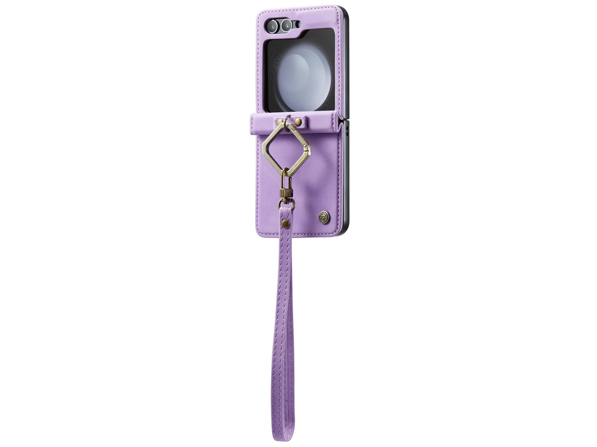 CaseMania Crossbody Koord Case Lila - Samsung Galaxy Z Flip 7 FE hoesje