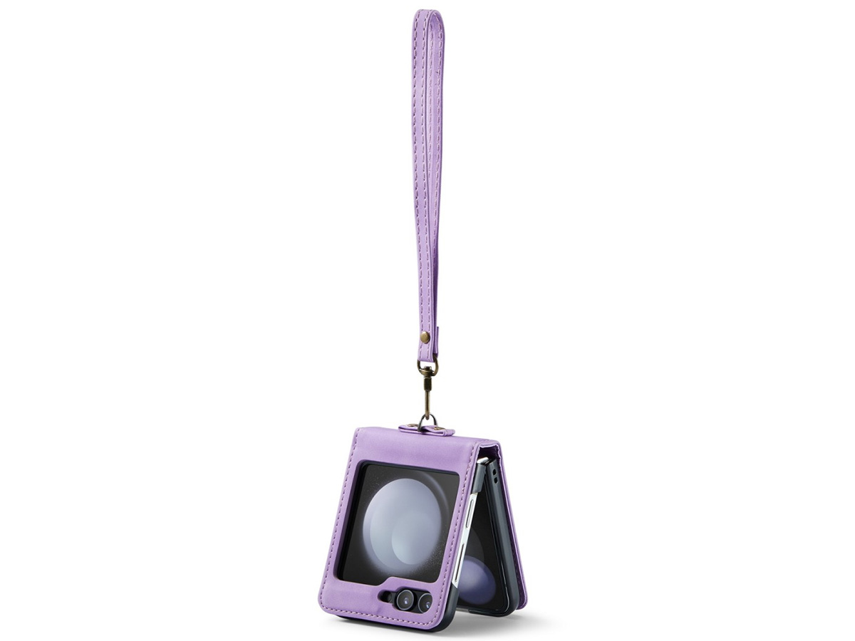 CaseMania Crossbody Koord Case Lila - Samsung Galaxy Z Flip 7 FE hoesje