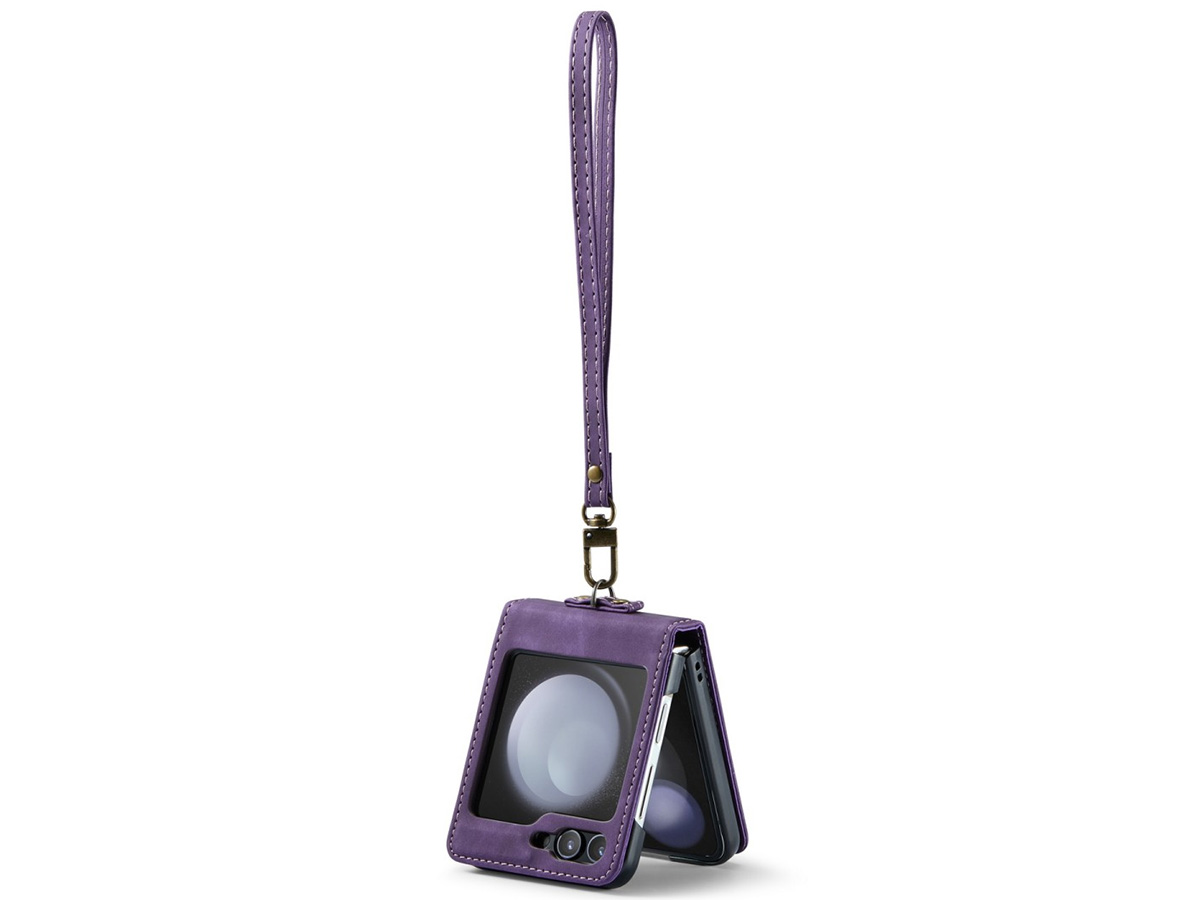 CaseMania Crossbody Koord Case Paars - Samsung Galaxy Z Flip 7 FE hoesje