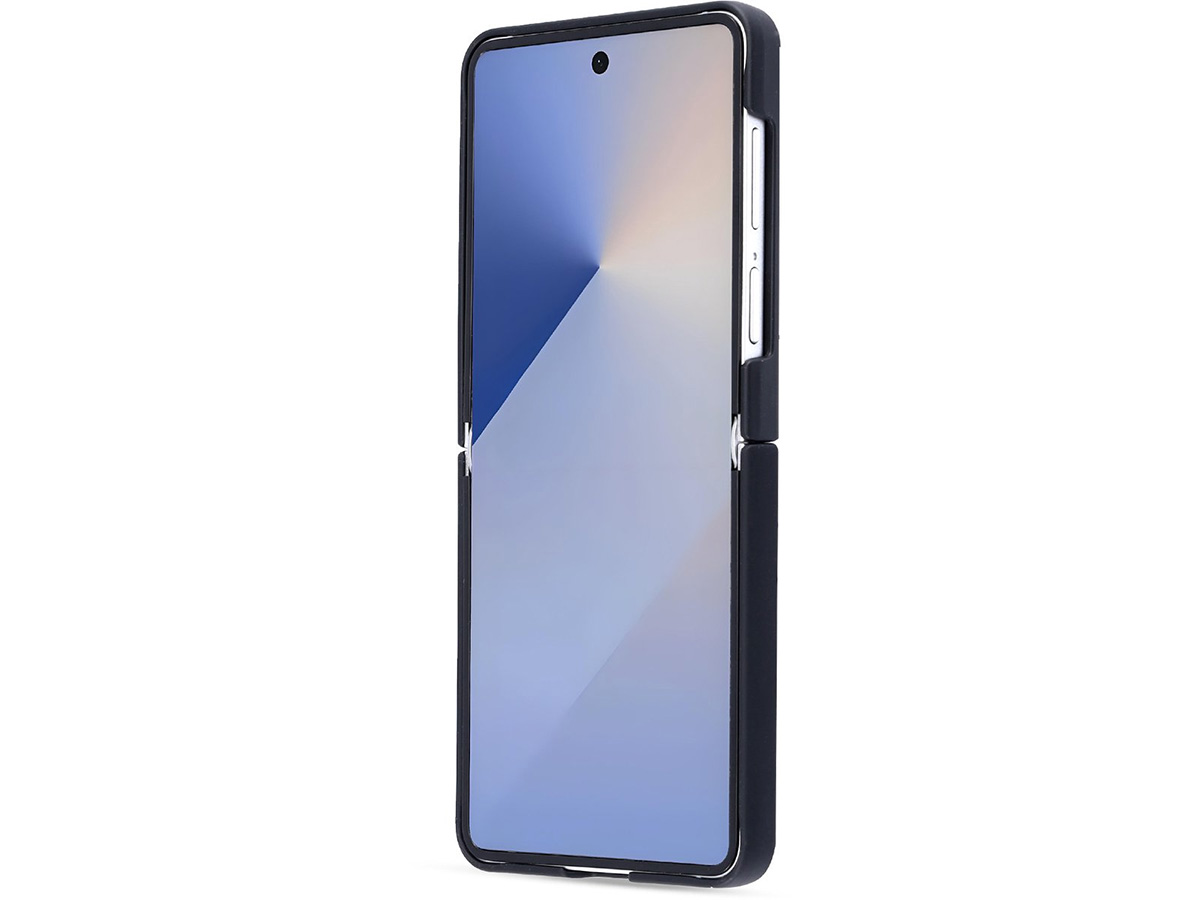 CaseMania Diamond Inlay Case Zwart - Samsung Galaxy Z Flip 7 hoesje