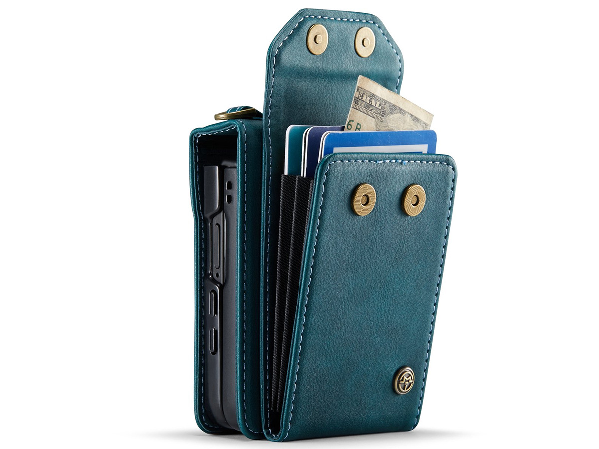 CaseMania Crossbody Koord Case Groen - Samsung Galaxy Z Flip 7 hoesje