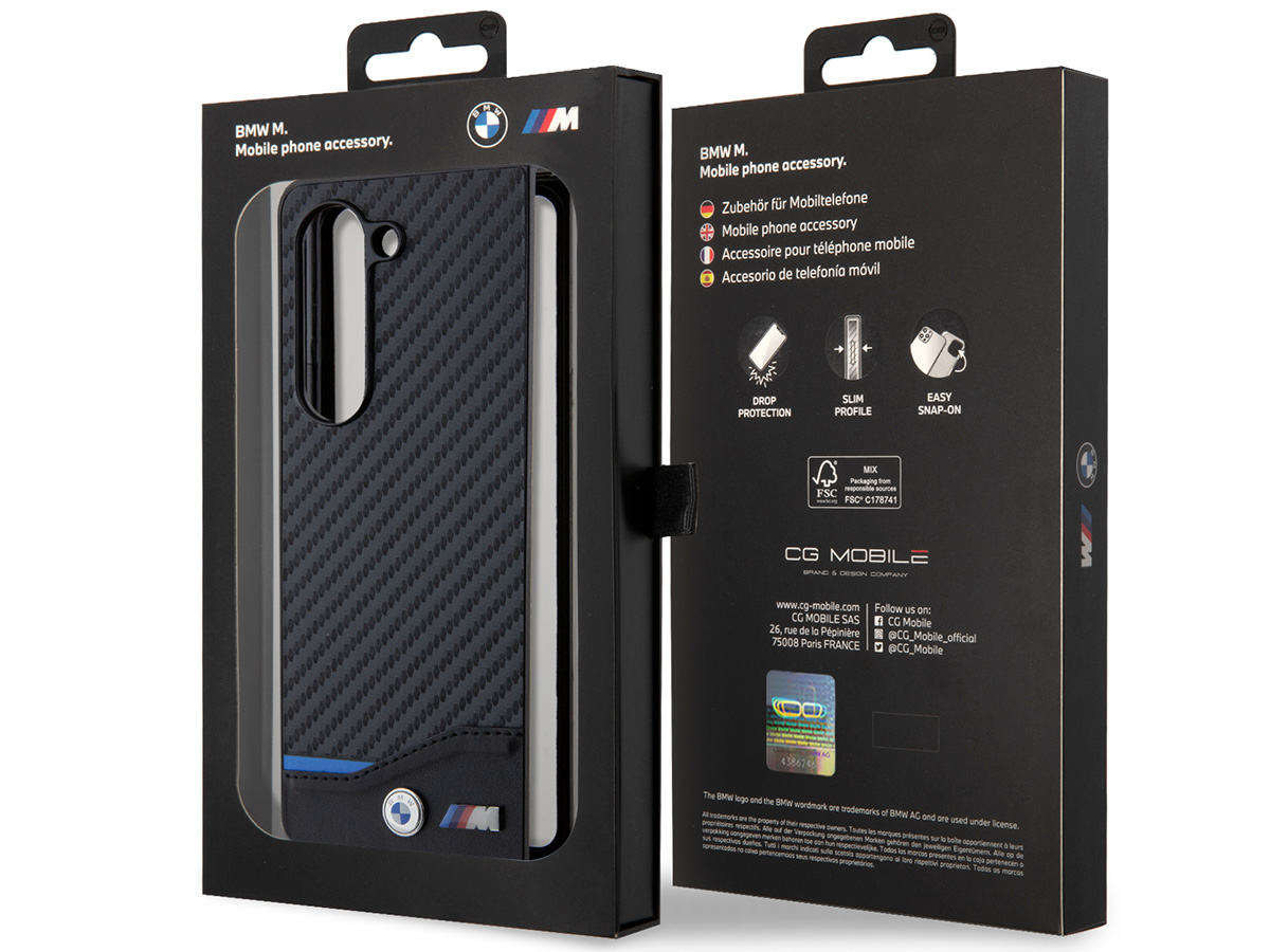 BMW M Carbon Look Case - Samsung Galaxy Z Fold 5 hoesje