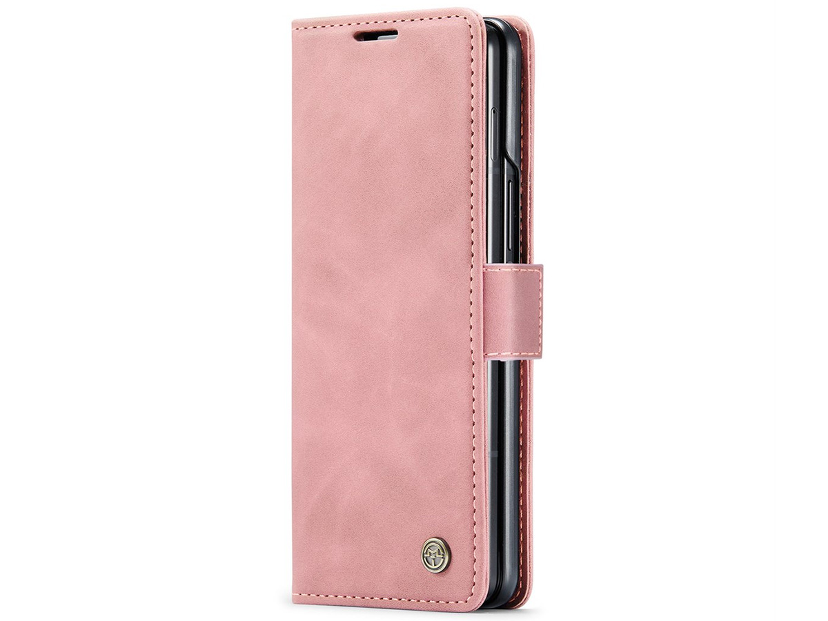 CaseMania Vintage Slim Bookcase Roze - Samsung Galaxy Z Fold 5 hoesje