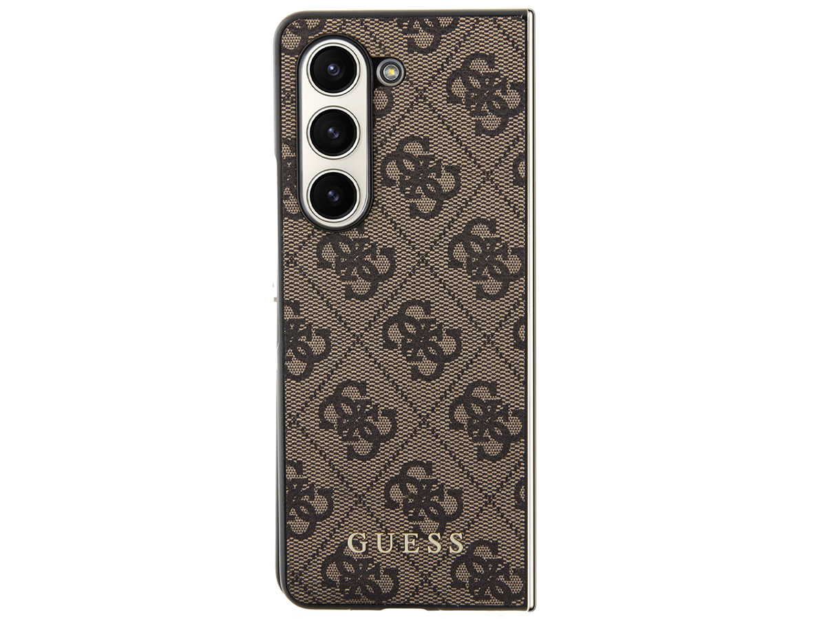 Guess Monogram Case Bruin - Samsung Galaxy Z Fold 5 hoesje