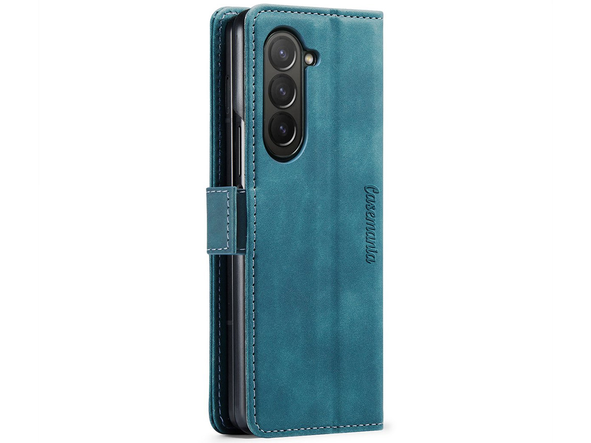 CaseMania Vintage Slim Bookcase Groen - Samsung Galaxy Z Fold 7 hoesje