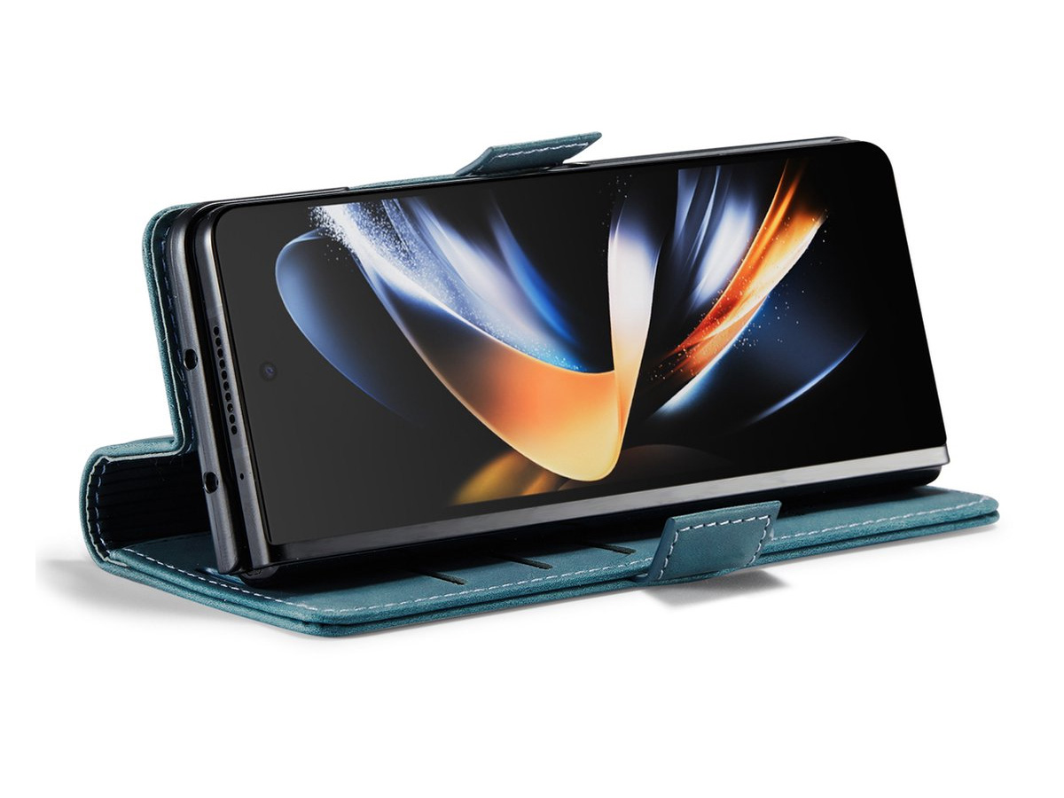CaseMania Vintage Slim Bookcase Groen - Samsung Galaxy Z Fold 7 hoesje