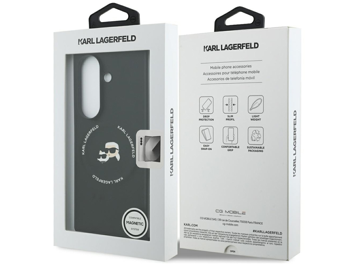 Karl Lagerfeld Ikonik MagSafe Case - Samsung Galaxy Z Fold 7 hoesje