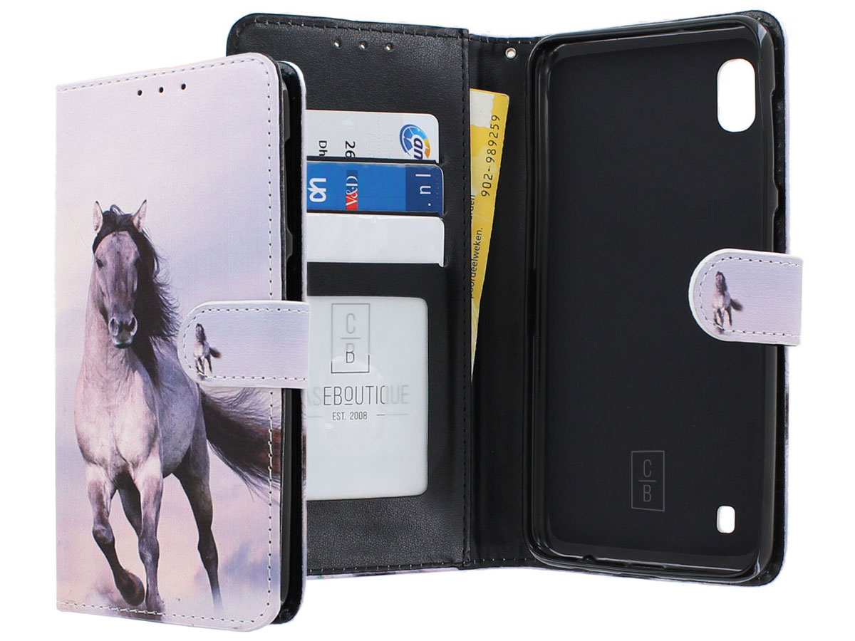 Book Case Mapje Paarden - Samsung Galaxy A10 hoesje