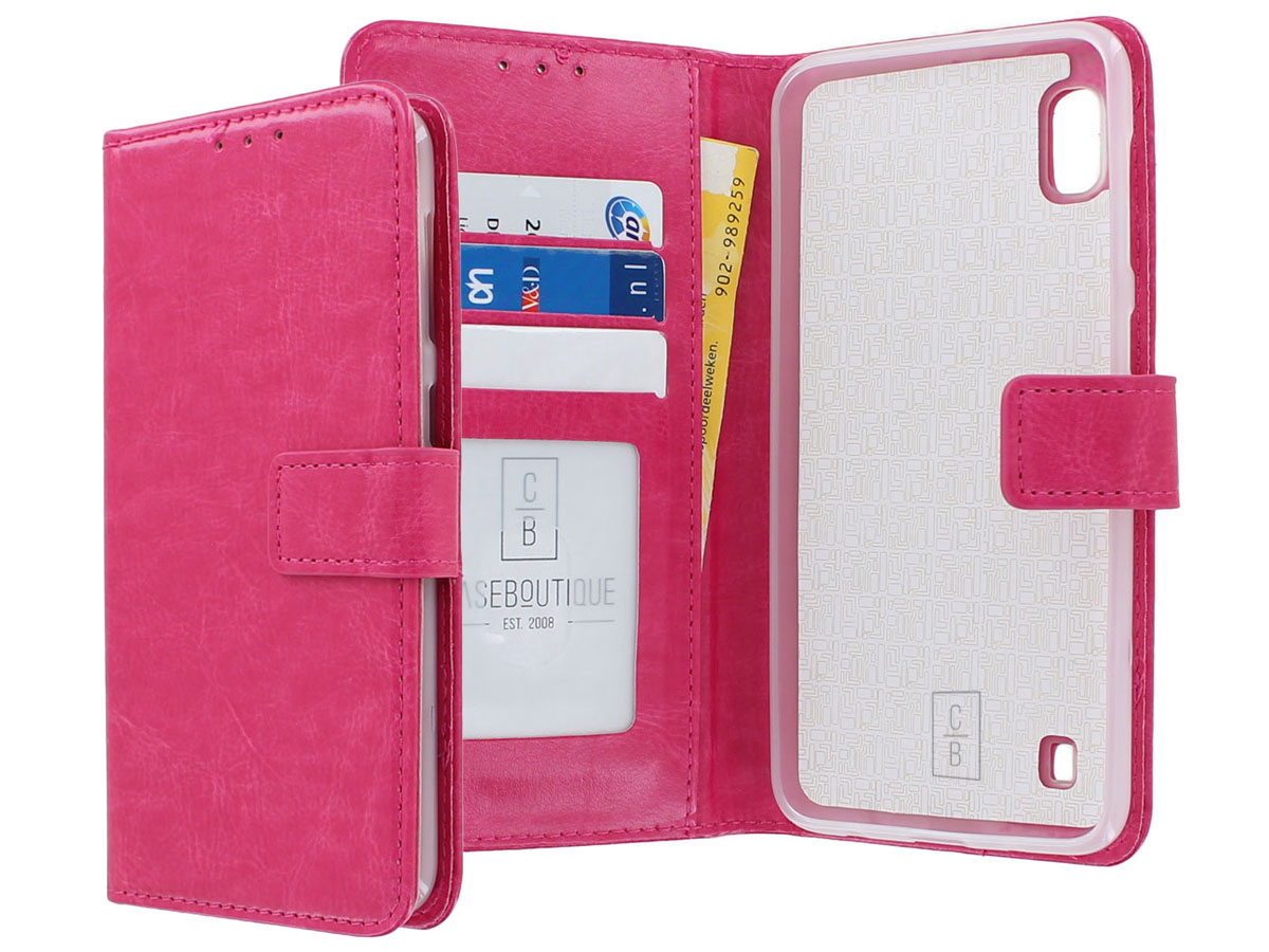 Book Case Mapje Roze - Samsung Galaxy A10 hoesje