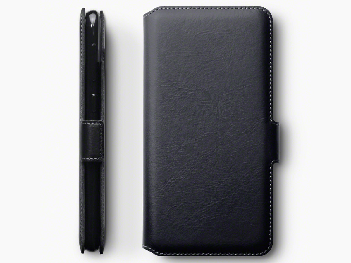 CaseBoutique Leather Case Zwart Leer - Samsung Galaxy A10 hoesje