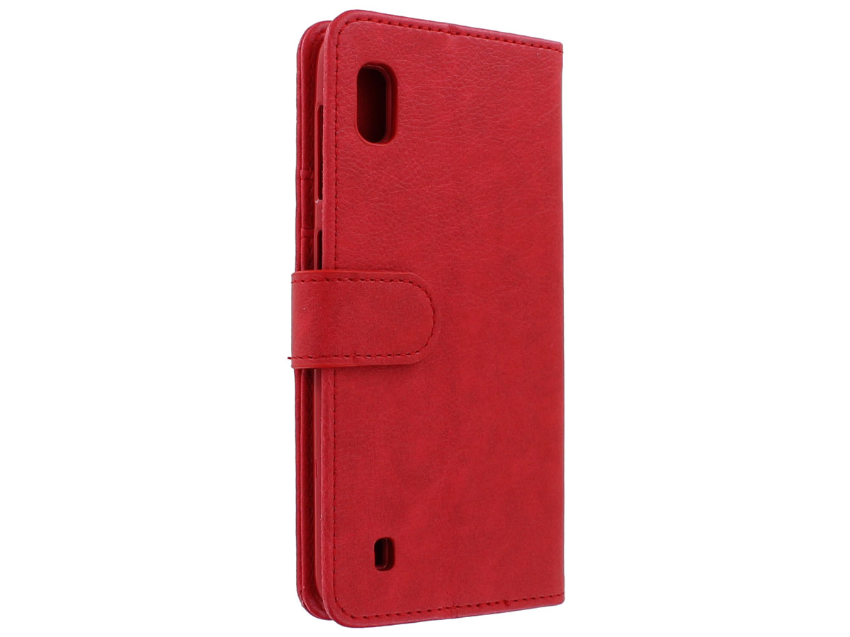 Book Case met Ritsvakje Rood - Samsung Galaxy A10 hoesje