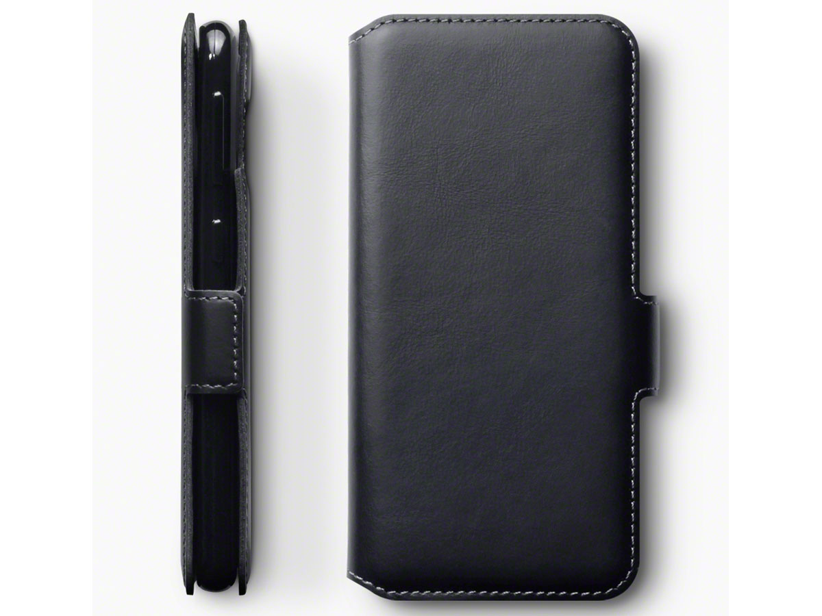 CaseBoutique Slim Bookcase Zwart Leer - Samsung Galaxy A20e hoesje