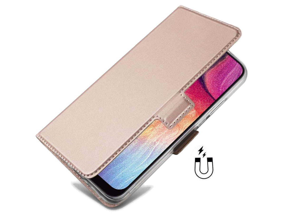 Book Case Mapje Rosé - Samsung Galaxy A30s hoesje