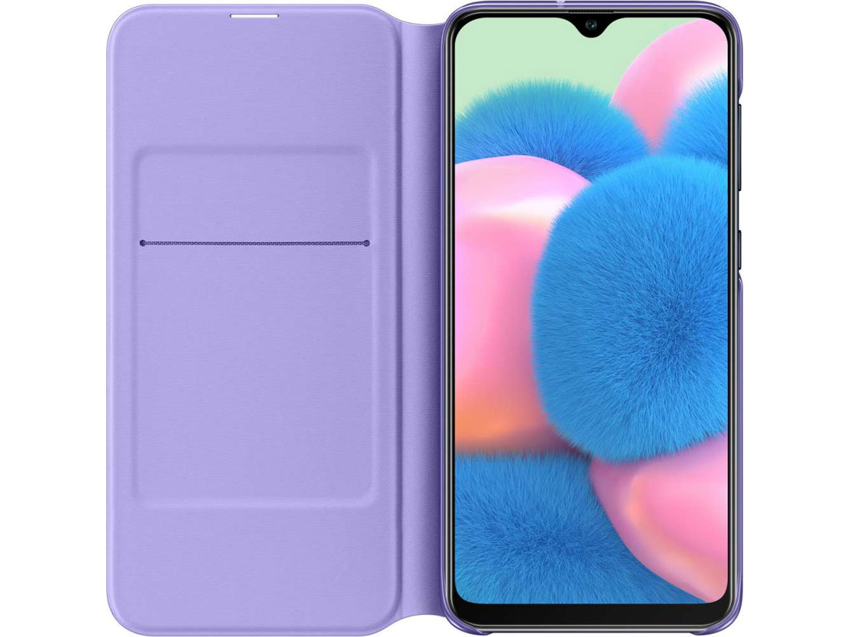 Originele Samsung Galaxy A30s Wallet Cover Hoesje Zwart