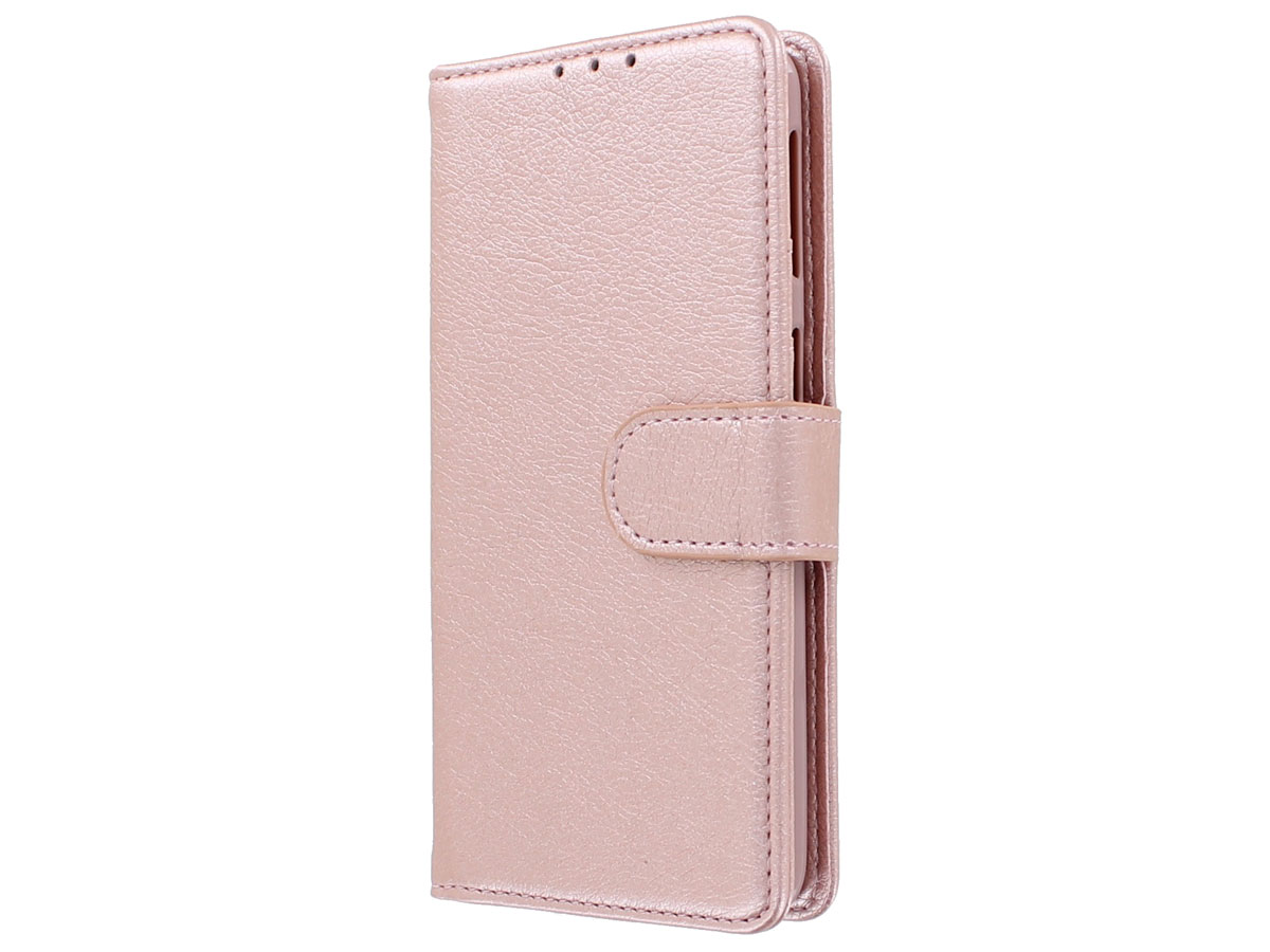 Bookcase Mapje Rosé Goud - Samsung Galaxy A40 hoesje