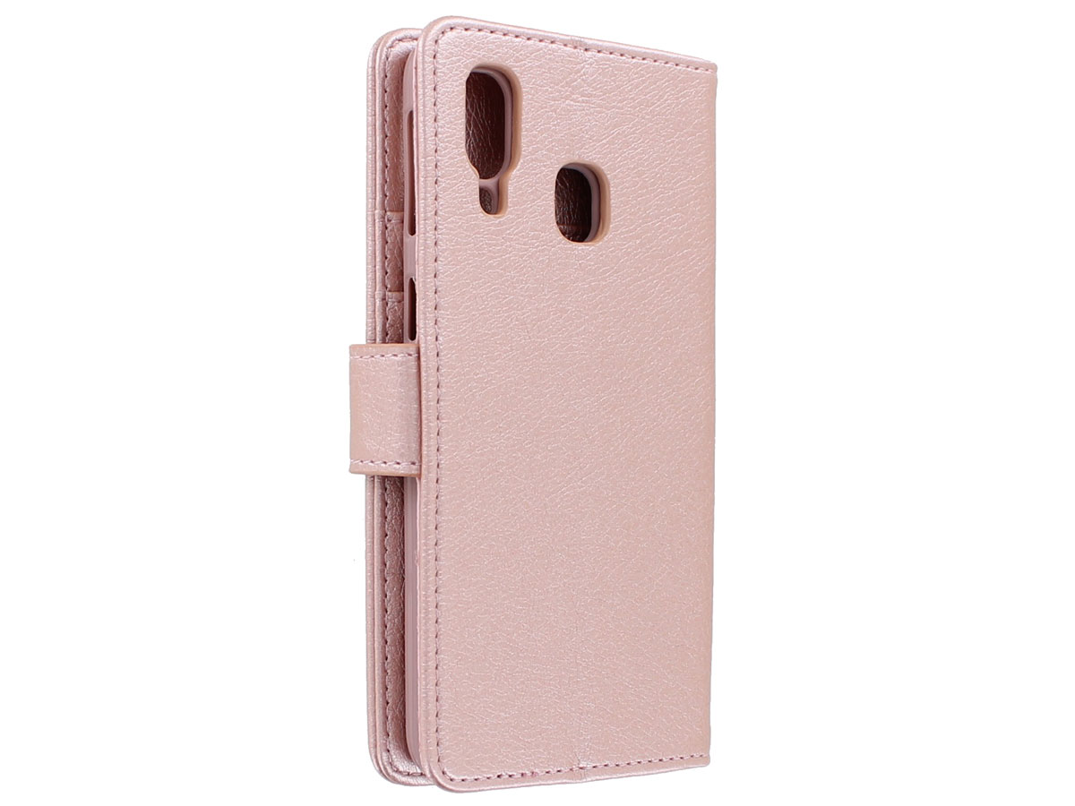 Bookcase Mapje Rosé Goud - Samsung Galaxy A40 hoesje