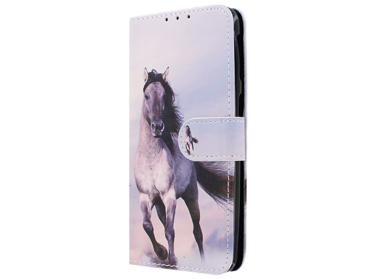 Book Case Mapje Paard Horse - Samsung Galaxy A40 hoesje
