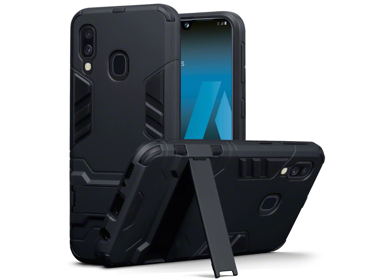 CaseBoutique Rugged Stand Case - Samsung Galaxy A40 Hoesje