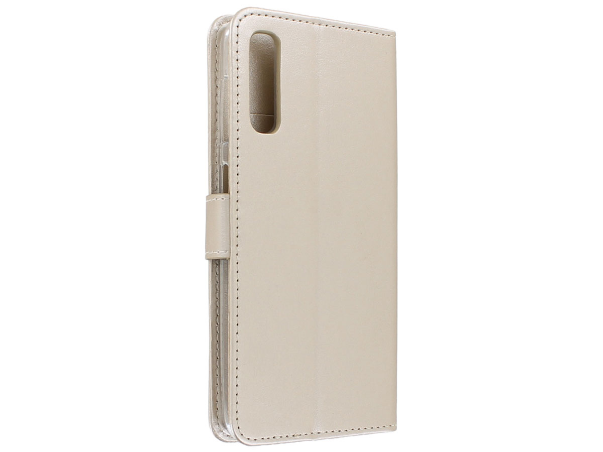 Bookcase Mapje Goud - Samsung Galaxy A50 hoesje