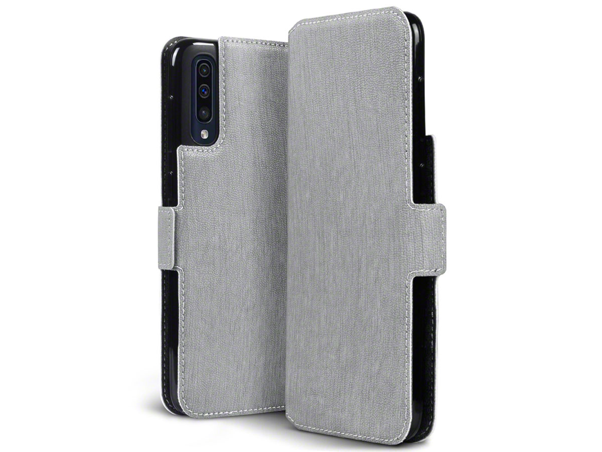CaseBoutique Slim Wallet Case Grijs - Galaxy A50 hoesje