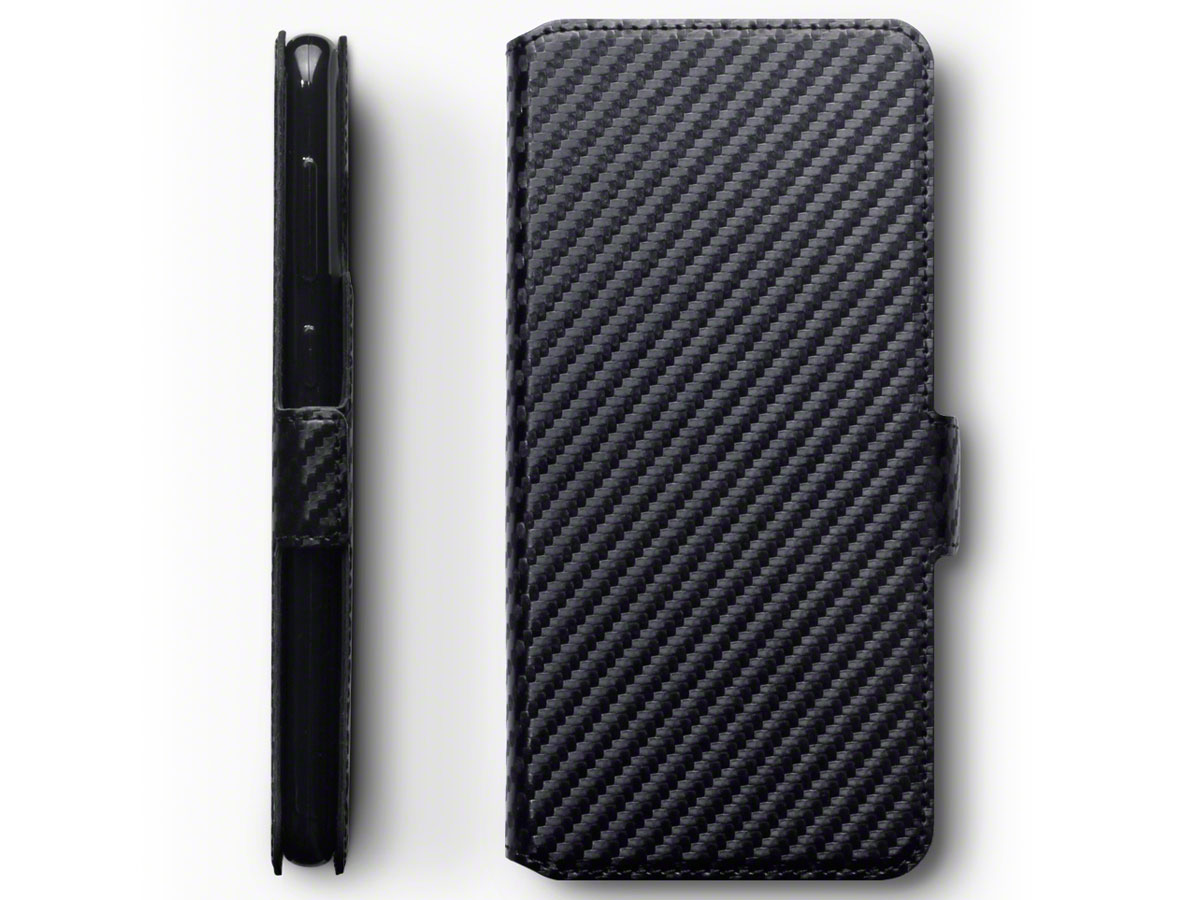CaseBoutique Slim Wallet Case Carbon - Galaxy A50 hoesje