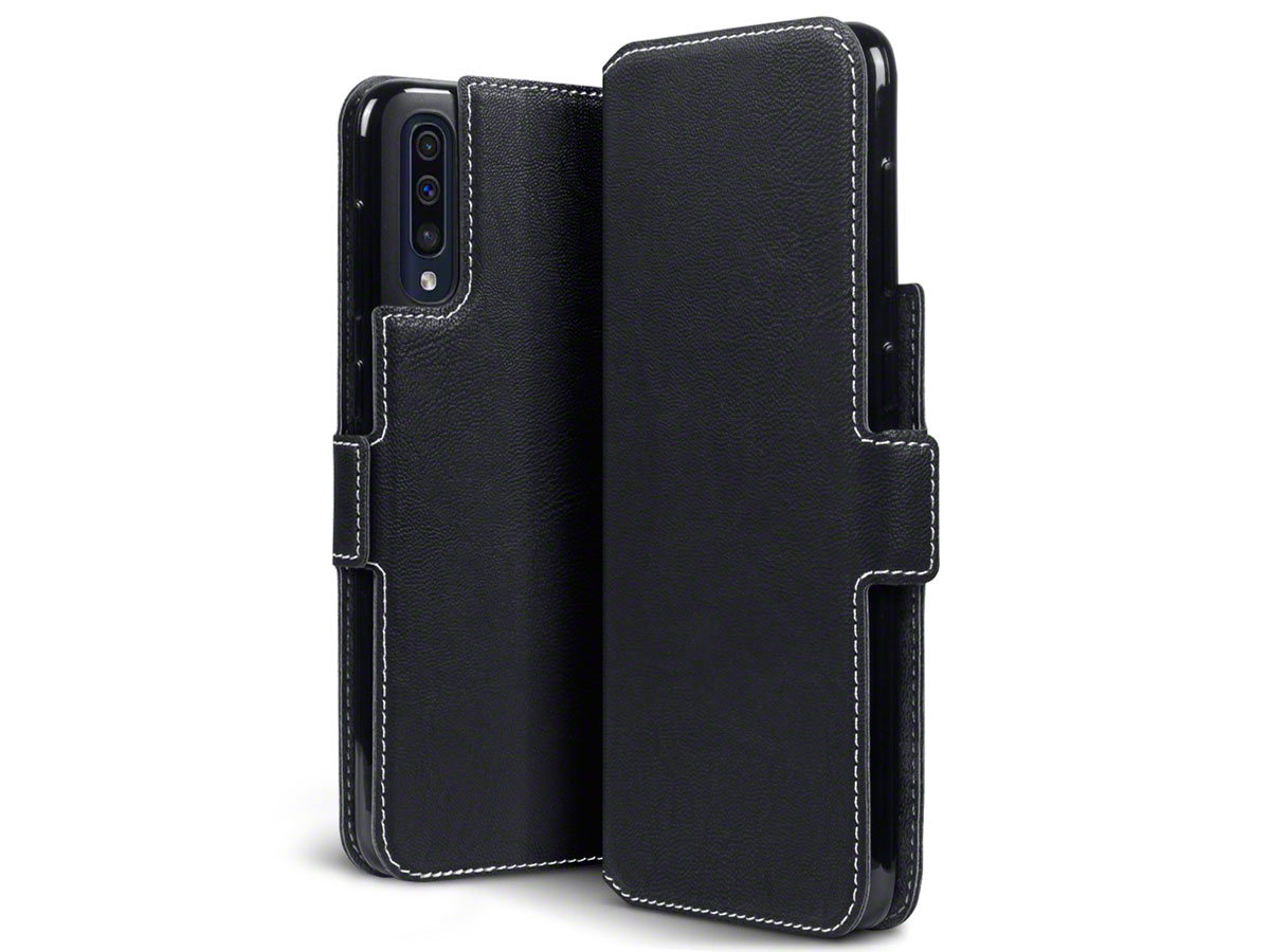 CaseBoutique Slim Wallet Case Zwart - Galaxy A50 hoesje