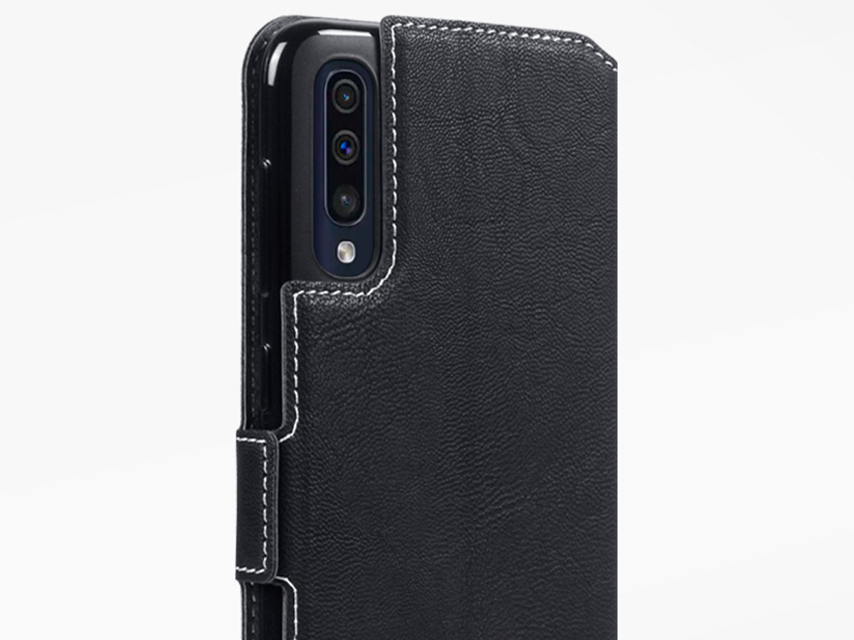 CaseBoutique Slim Wallet Case Zwart - Galaxy A50 hoesje