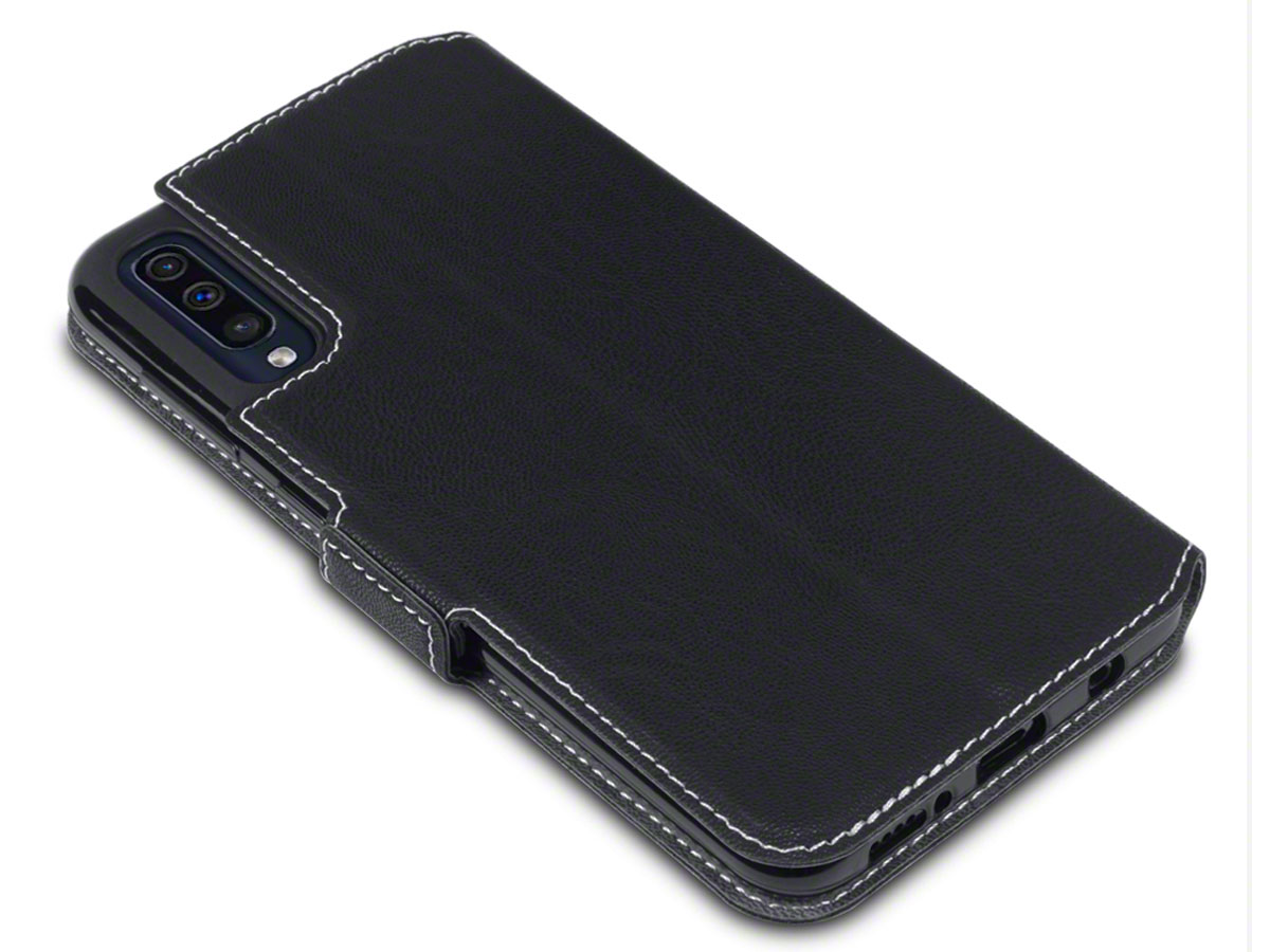 CaseBoutique Slim Wallet Case Zwart - Galaxy A50 hoesje