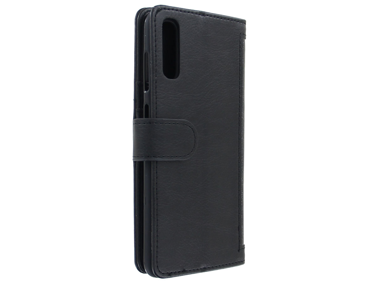 Glitsie Zip Case met Rits Zwart - Samsung Galaxy A50 hoesje