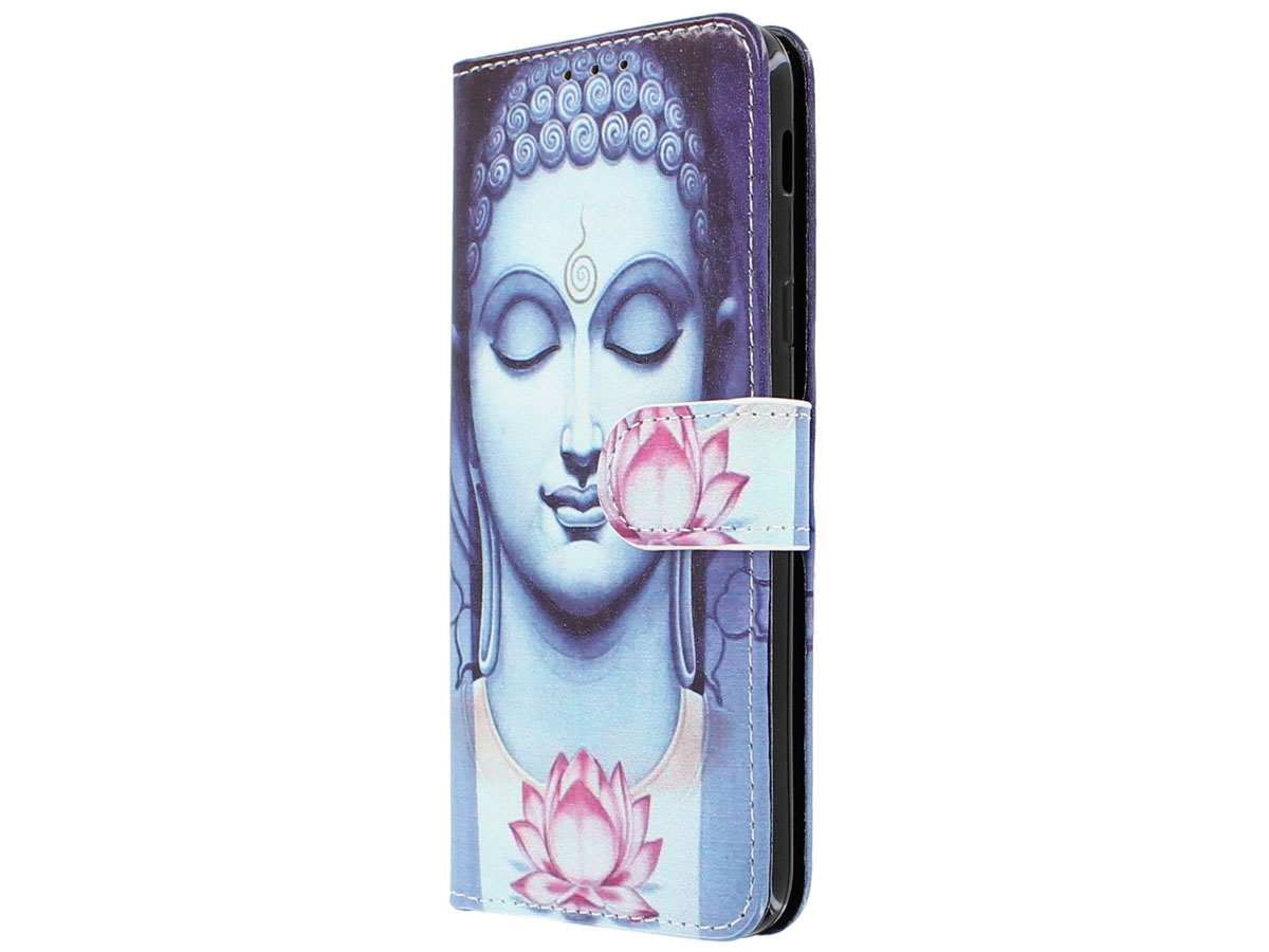 Boeddha Lily Bookcase - Samsung Galaxy A6 2018 hoesje