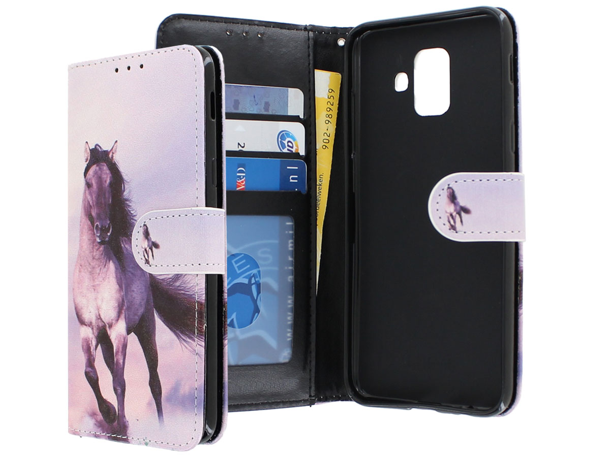 Paarden Bookcase - Samsung Galaxy A6 2018 hoesje