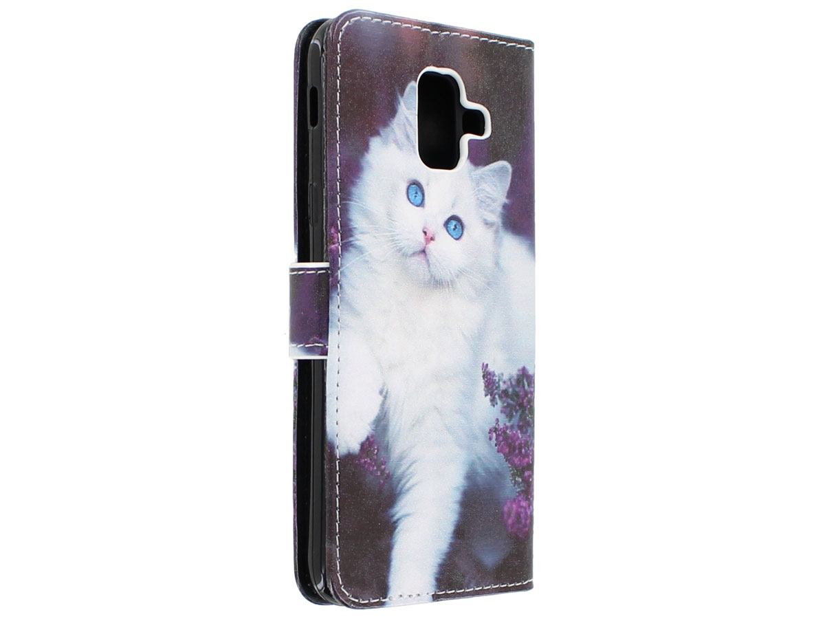 Katten Bookcase - Samsung Galaxy A6 2018 hoesje