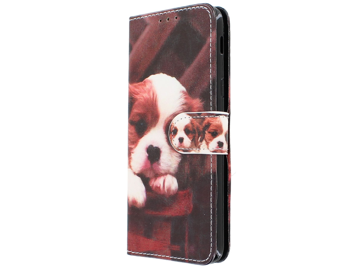 Puppy Dog Bookcase - Samsung Galaxy A6 2018 hoesje