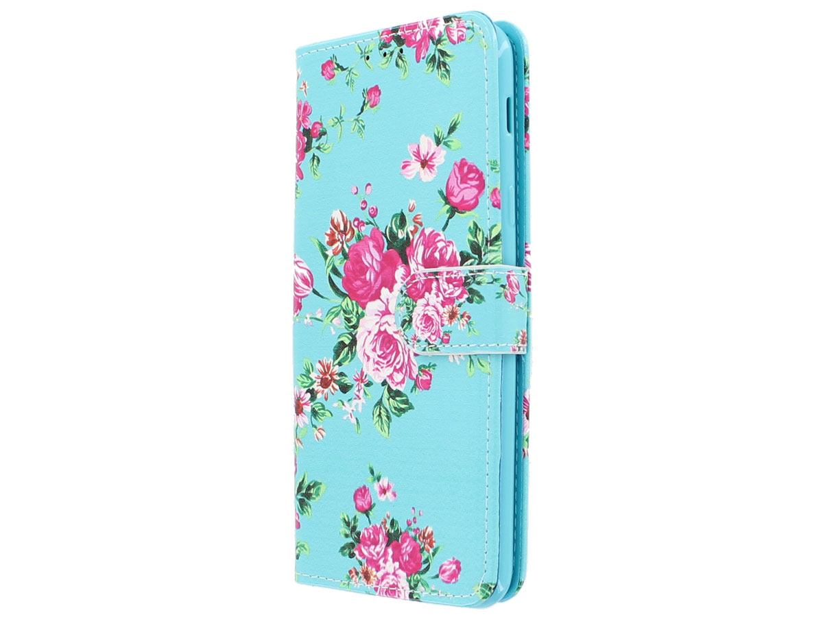 Flower Bookcase Wallet - Samsung Galaxy A6+ 2018 hoesje