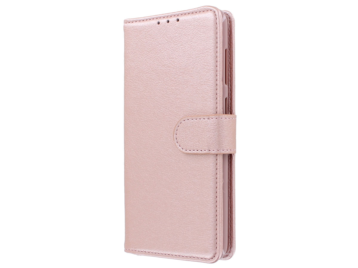 Bookcase Mapje Rosé Goud - Samsung Galaxy A70 hoesje