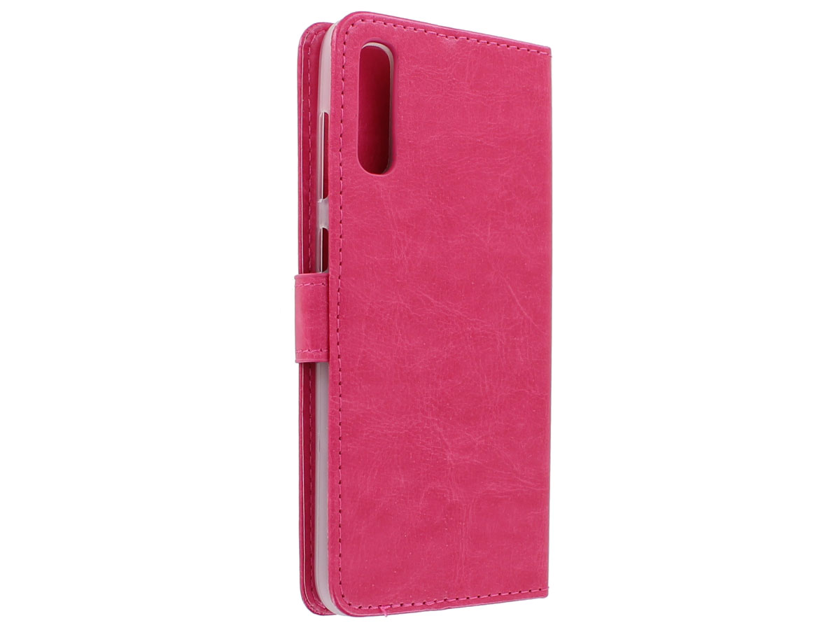 Bookcase Mapje Roze - Samsung Galaxy A70 hoesje