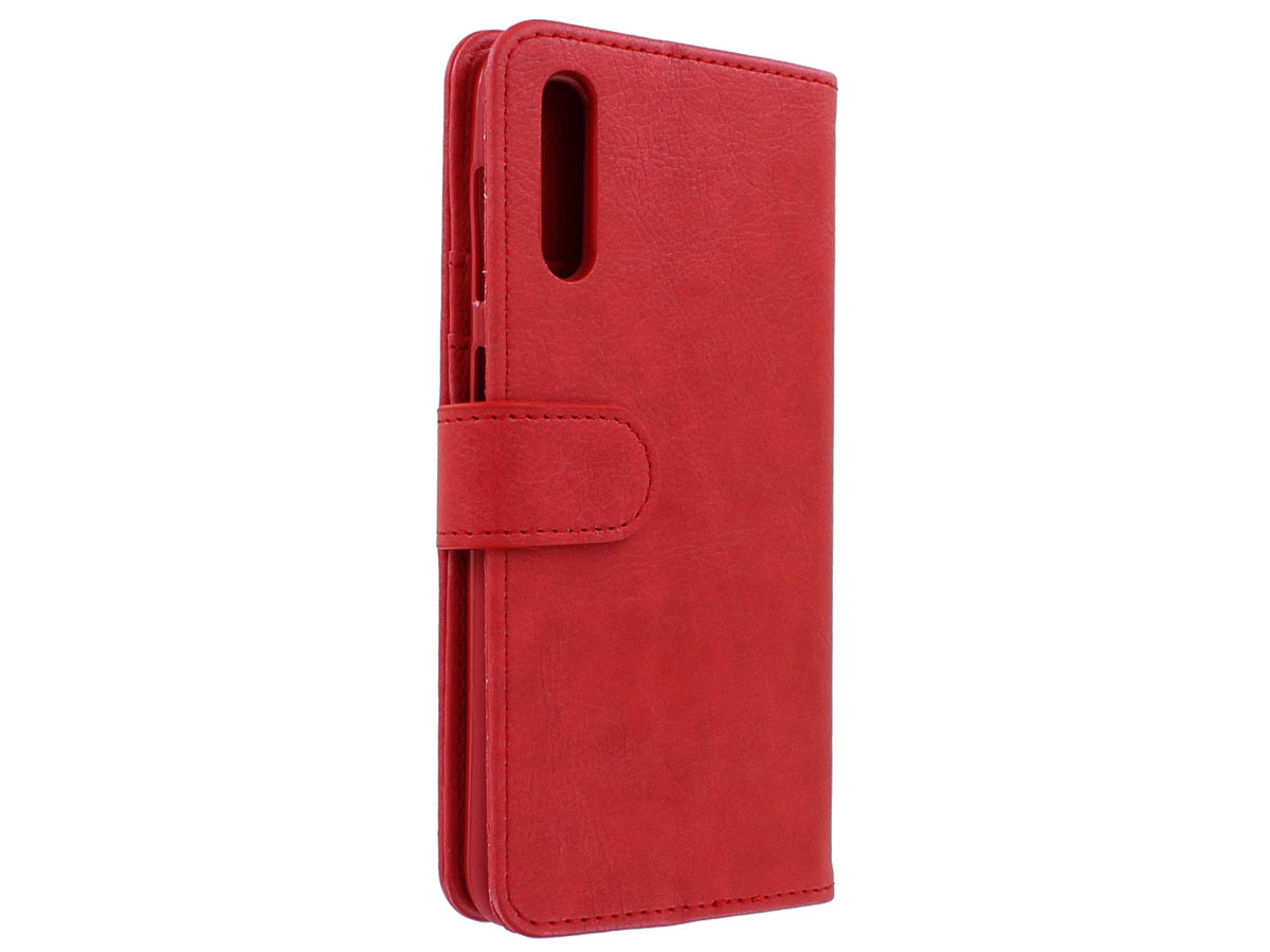 Book Case met Ritsvakje Rood - Samsung Galaxy A70 hoesje