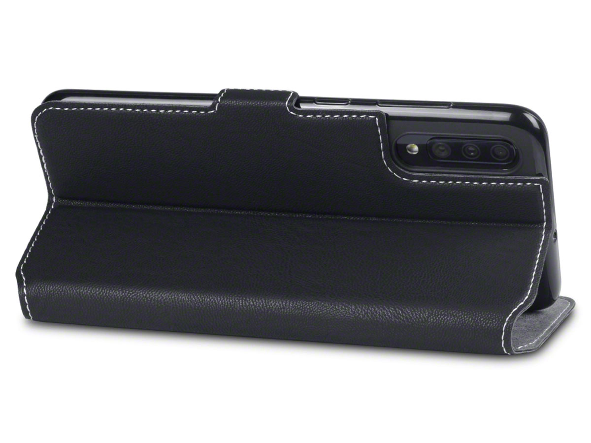 CaseBoutique Slim Wallet Case Zwart - Galaxy A70 hoesje