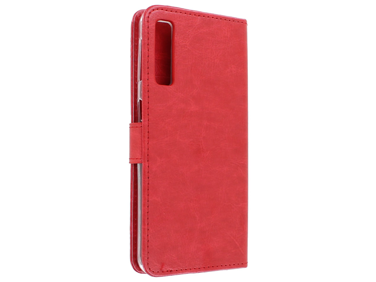 Book Case Mapje Rood - Samsung Galaxy A7 2018 hoesje