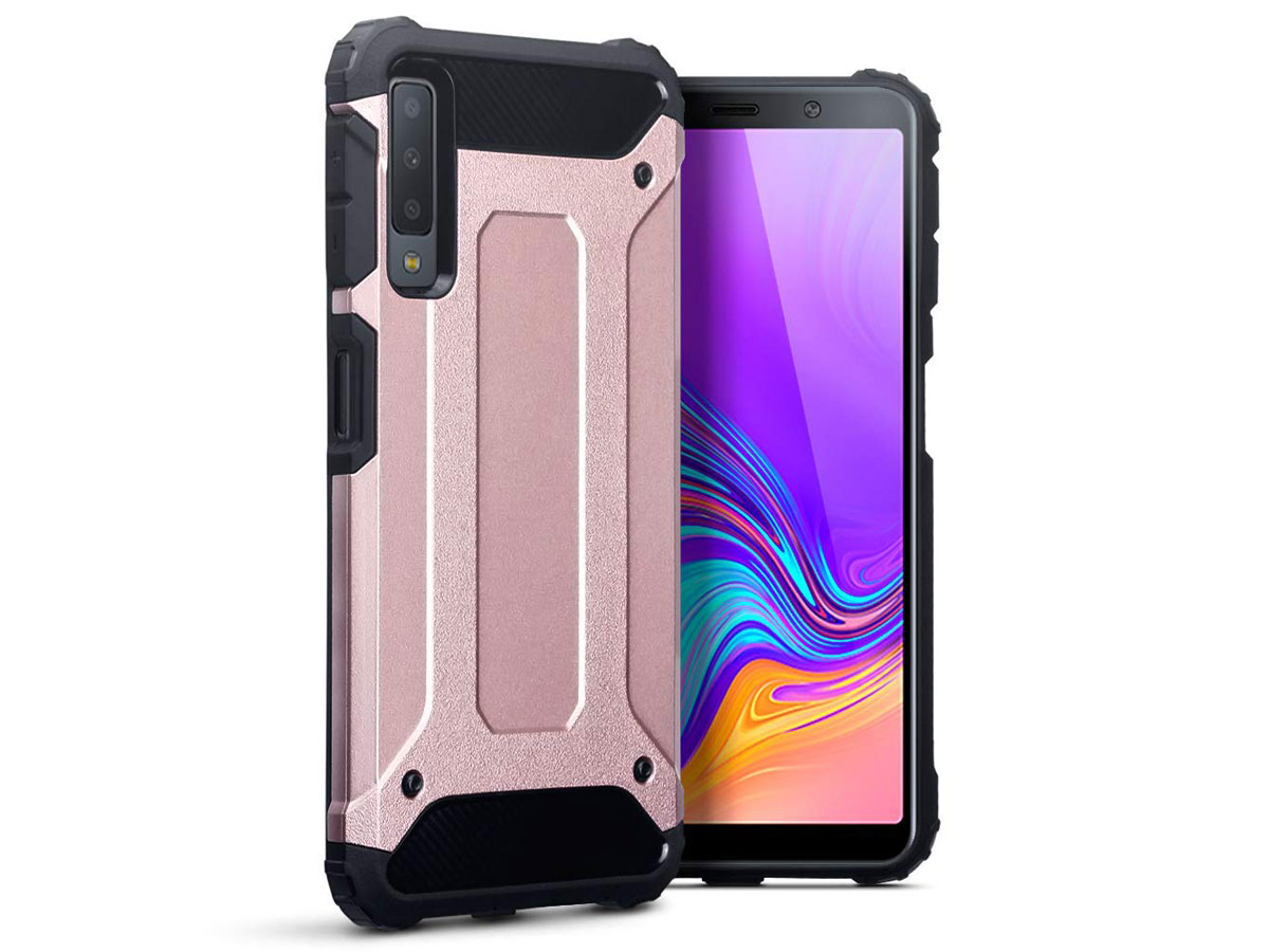 CaseBoutique Ultra Tough Rosé - Galaxy A7 2018 hoesje