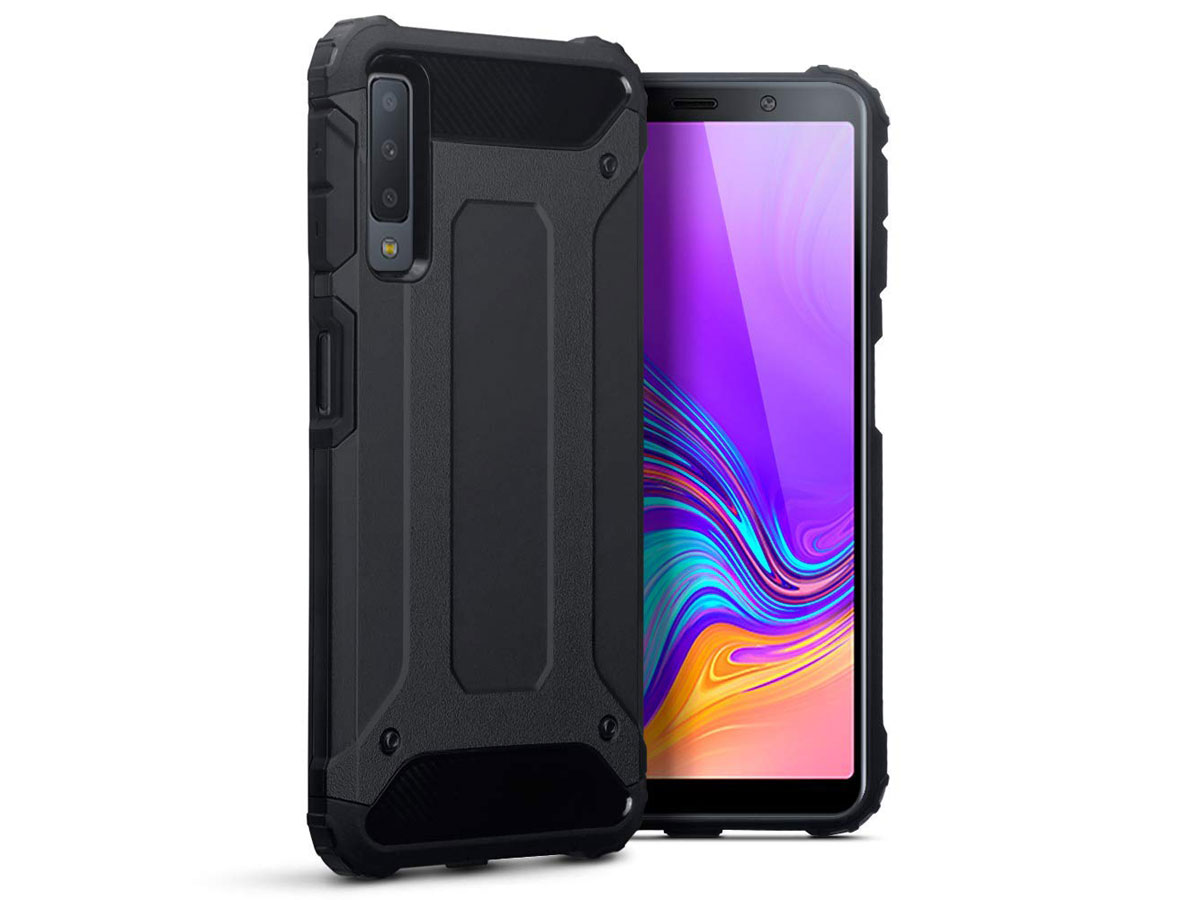 CaseBoutique Ultra Tough Zwart - Galaxy A7 2018 hoesje