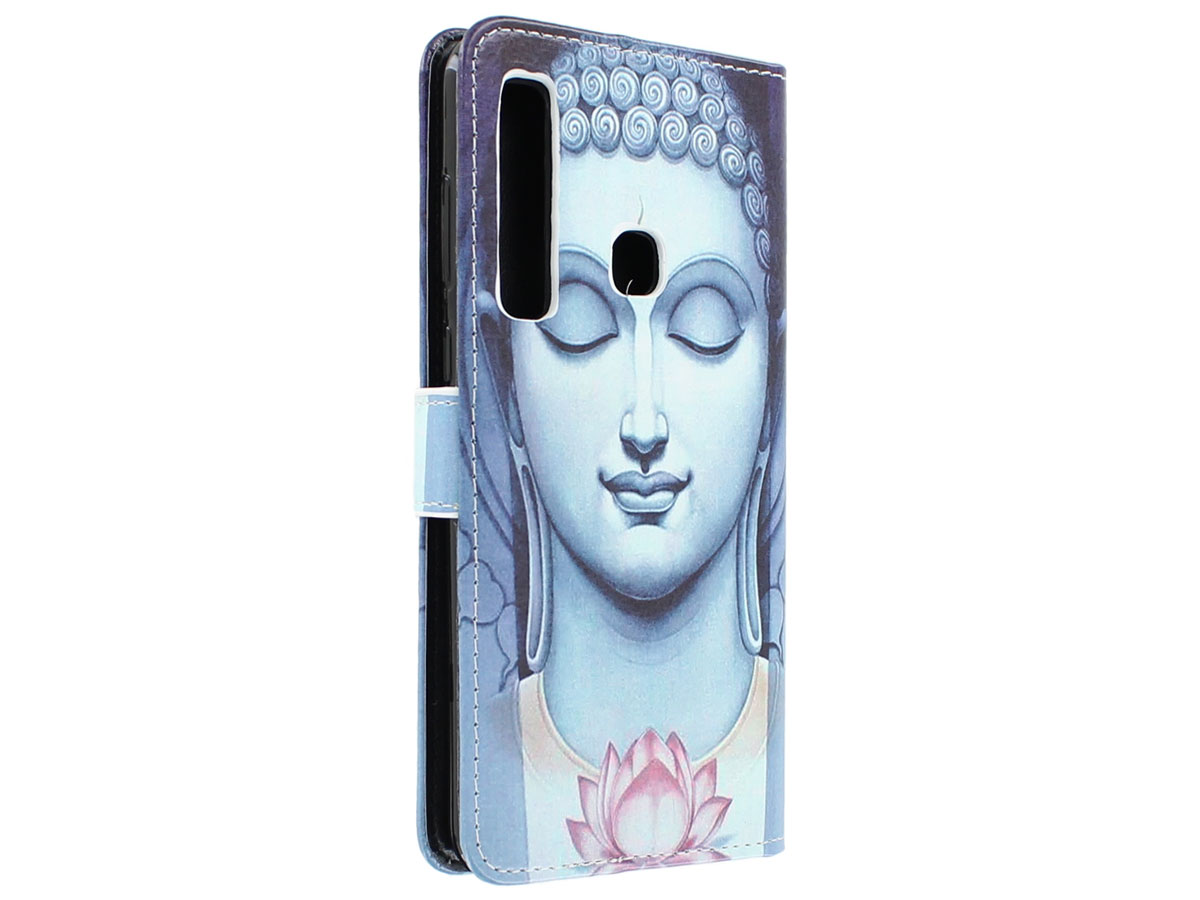 Boeddha Lily Bookcase - Samsung Galaxy A9 2018 hoesje