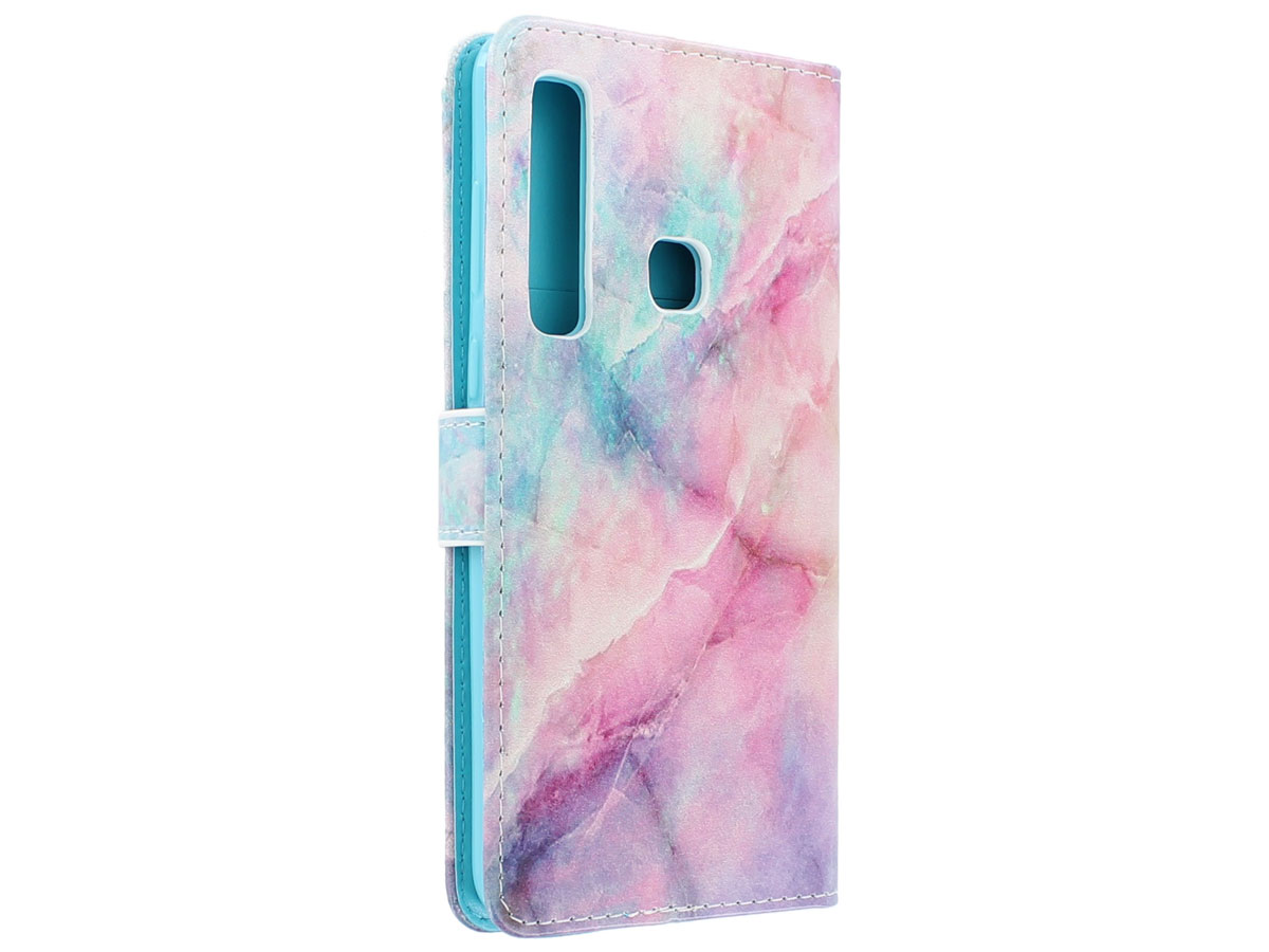 Marble Bookcase - Samsung Galaxy A9 2018 hoesje