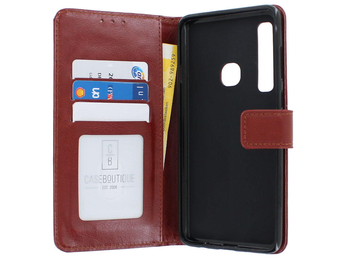 Book Case Wallet Bruin - Samsung Galaxy A9 2018 hoesje
