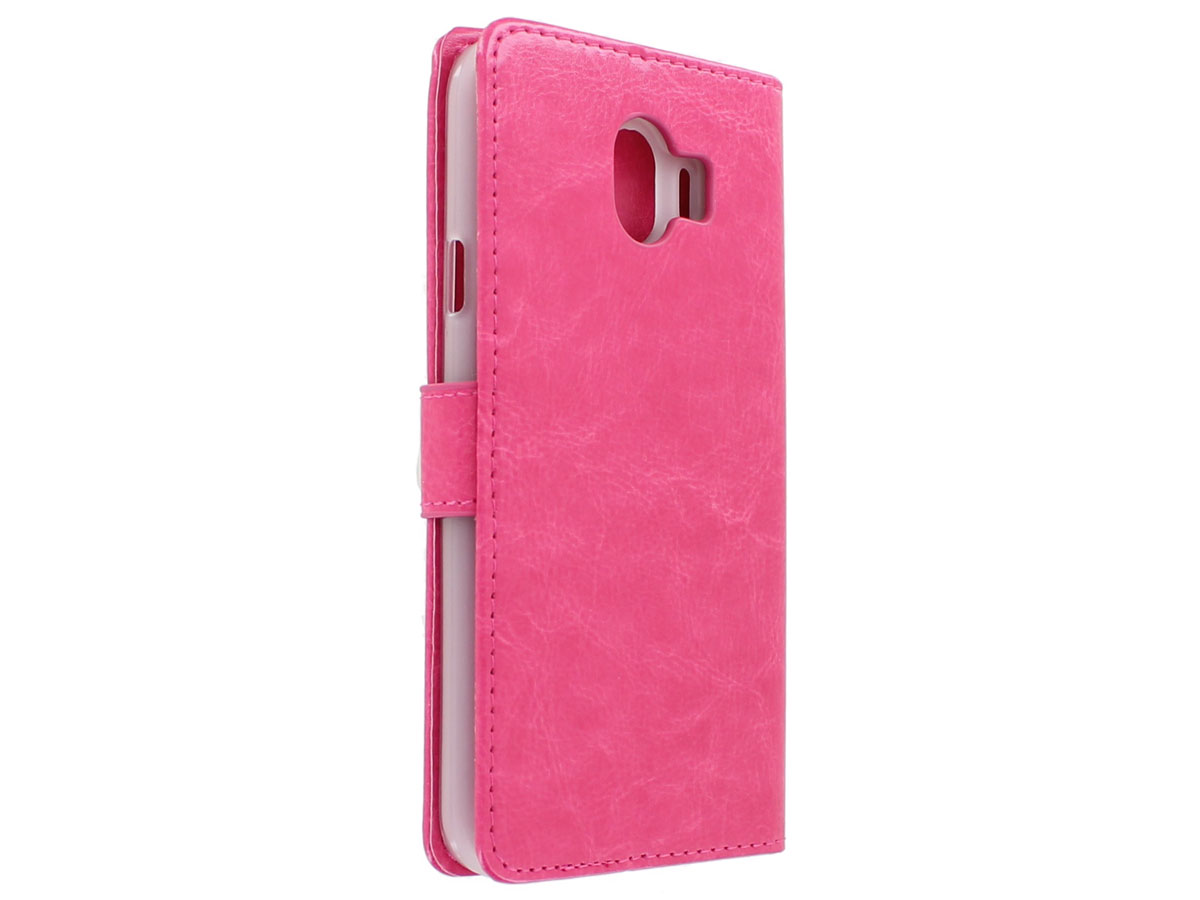 Bookcase Wallet Roze - Samsung Galaxy J4 2018 hoesje
