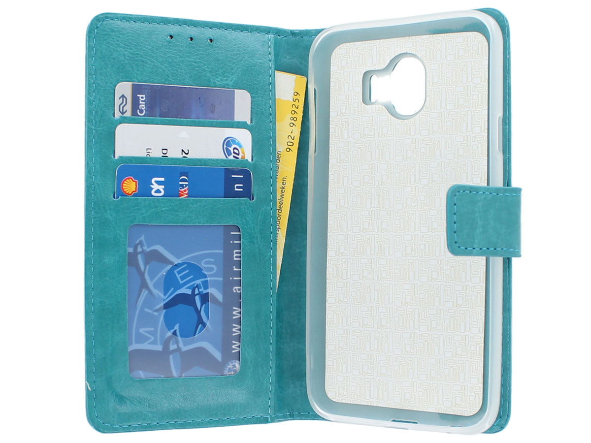 Bookcase Turquoise - Samsung Galaxy J4 2018 hoesje